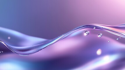 Poster - gentle ripples of shimmering water in soft purple hues create a calming and tranquil atmosphere