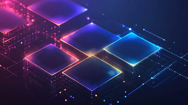 Technological abstract concept backgrounds, The Data Symphony: Visualizing the Harmony of Technology and Business Intelligence