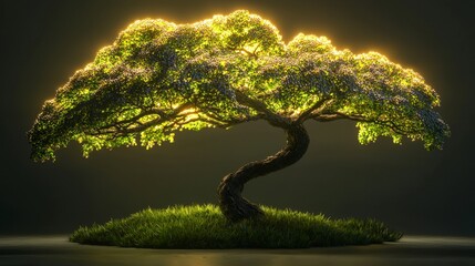 Poster - Luminous mung bean arrangement illustrating nature's beauty in artistic display indoor setting creative concept
