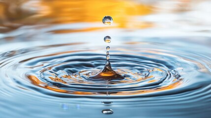 Poster - Ink drop dispersing in water abstract background photography softfocus environment aesthetic patterns and colors