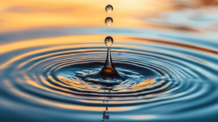 Poster - Ink drop dispersing in water abstract art liquid patterns soft focus environment aesthetic perspective mesmerizing colors