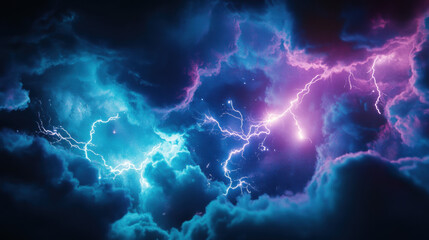 Wall Mural - lightning, background