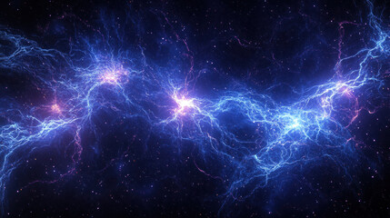 Wall Mural - lightning, background