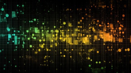 Poster - Vibrant Digital Background with Colorful Abstract Patterns