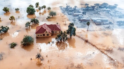 Poster - Advanced flood risk management system utilizing a virtual twin model overlaid on a detailed flood risk map