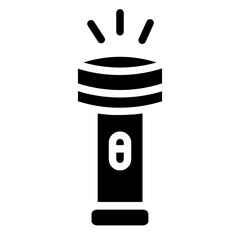 Poster - Dark Lamp Light Glyph Icon