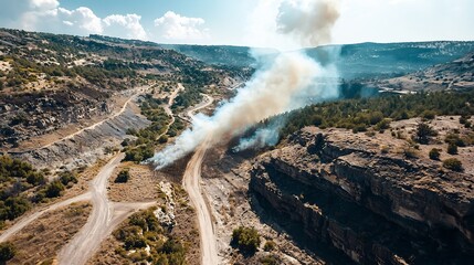 Poster - wildfire risk map and virtual twin vegetation dryness analysis advanced analytics and visualization 