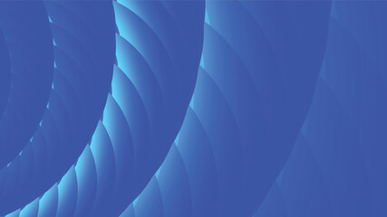 Poster - Abstract Flat Blue Gradinet Twigs Curve Background, Type 03