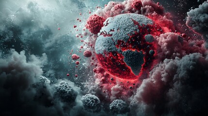Poster - advanced digital mapping and simulation technology integrating a global biohazard threat map with a 