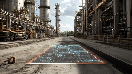 Poster - a detailed chemical plant explosion hazard map integrated with a virtual twin system that predicts t