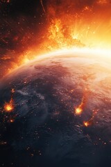 Wall Mural - earth at night