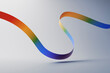 © Westend61 - Multi colored ribbon over gray background
