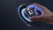 © NicoElNino - AI implementation and integration consultant turning knob to streamline and automate business workflows with artificial intelligence technology, improving efficiency and optimizing operations.