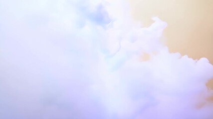 Aufkleber - Colorful clouds float across a serene sky during sunset, creating a stunning visual display