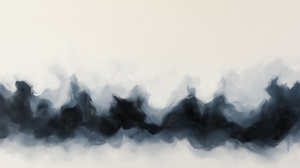 Poster - The painting is a series of brush strokes that create a sense of movement