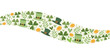 © Art Ris - Vector pattern design set clover leaf coin hat for st patrick's day eps 2