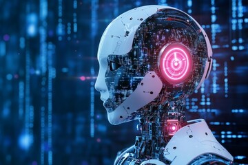 Poster - Online help with an AI chatbot to solve problems.