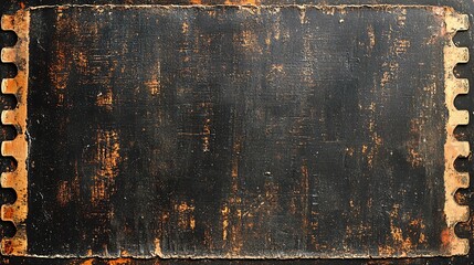 Wall Mural - Old, worn, textured,  black, wood, frame, background.