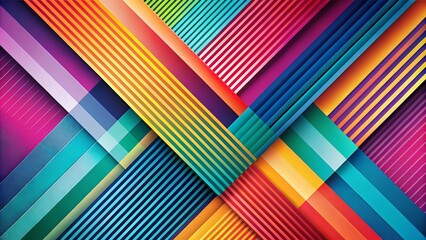 Poster - Modern Optical Illusion Abstract Background with Colorful Patterns and Stylish Textures for Creative Cover Design and Artistic Projects Featuring Geometric Stripes and Lines