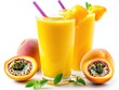 © DWO - Refreshing tropical smoothies made with mango and passion fruit, garnished with mint.