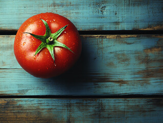 tomato on wooden background