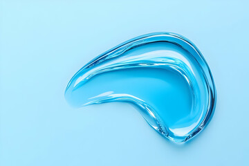 Wall Mural - abstract blue liquid 3d render
