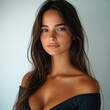 © Blackmint Studio - Beautiful woman with long hair posing against a soft background