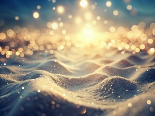 Poster - Vintage Style Abstract White Wave Dots Light Background with a Soft, Ethereal Glow Creating a Dreamy Atmosphere Perfect for Artistic and Creative Projects