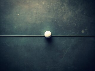 Poster - Vintage Style Photography of a Minimalist White Dot on a Horizontal Line Set Against a Dark Background, Capturing the Essence of Contrast and Simplicity in Design