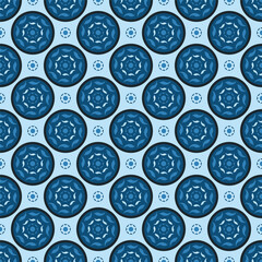 Poster - Seamless vector textures. Colorful ornament patterns with circle shapes. Design element for textile, print, fabric.