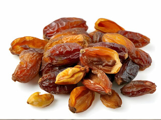 Wall Mural - dried dates isolated on white