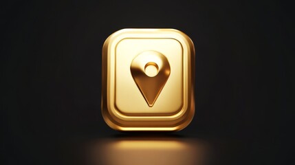 Poster - location icon. map icon