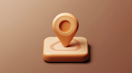 Poster - location icon. map icon