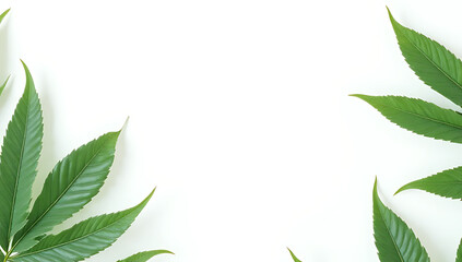 Aufkleber - Tropical xanadu leaves with white background evoke a sense of serene natural beauty and exotic tranquility._00002_