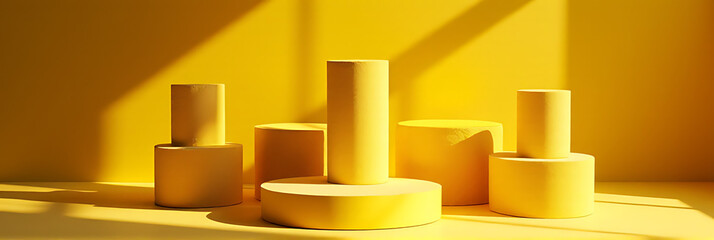 Aufkleber - The sandstone product display platform has a selective focus on showcasing its top products in a bright and inviting yellow color scheme._00003_