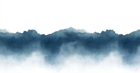 Poster - a grunge-textured dark blue watercolor abstract background, ideal for backgrounds or banners.