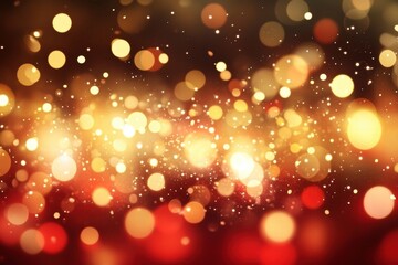 Poster - A vibrant background filled with shimmering lights and bokeh effects, perfect for festive and celebratory themes.