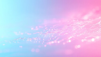 Poster - Ethereal Tech Lines Pastel Abstract Energy and Innovation