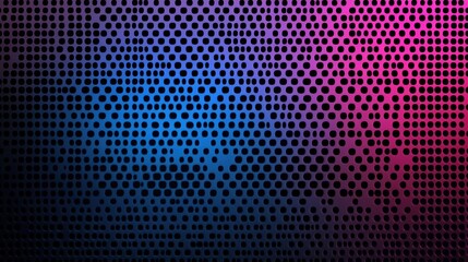 Poster - A vibrant gradient background featuring dots in shades of pink, blue, and black, ideal for modern design projects.
