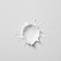 Poster - An isolated transparent background features a frozen splash of clear water, rendered in a futuristic abstract 3D texture, generated by AI.
