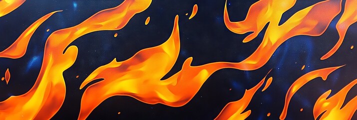 Poster - The texture of flames against a black backdrop, fire with smoke on a dark background, black walls and smoke. Abstract dark glitter fire particles and lights, fire with motion blur.