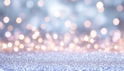 Poster - A shimmering background filled with soft bokeh lights, creating a magical and enchanting atmosphere for any design.