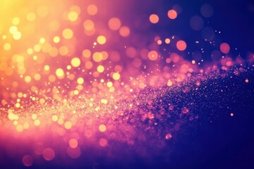 Poster - Enchanting bokeh lights create a dreamy atmosphere with vibrant colors and shimmering effects for creative use.