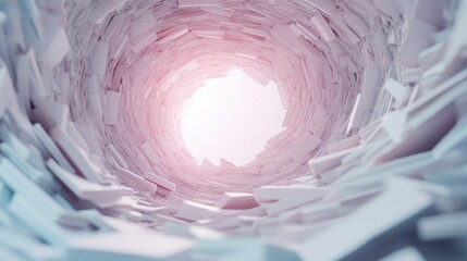 Poster - Surreal Spiral of Glowing Pages in Ethereal Study Space
