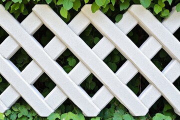 Aufkleber - A bold, modern design of overlapping fence shapes, arranged in a pattern and rendered in shades of gray for a sleek aesthetic