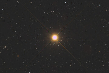 Wall Mural - the betelgeuse star in orion constellation, taken with amateur telescope.