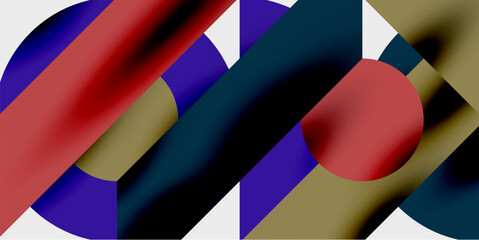 Poster - Vibrant abstract background circles with smooth gradients, creating a dynamic and modern design. Ideal for creative, tech, or contemporary-themed projects