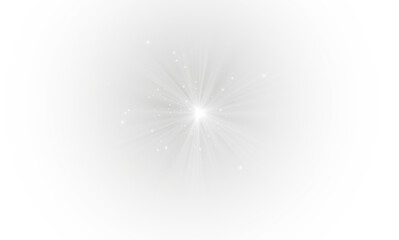 Wall Mural - bright white light lens. png spotlight spark. stadium lighting. png sunlight, shiny stars, glowing s