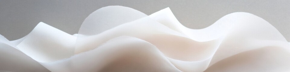Poster - Ethereal Layers Surreal Soft Textures in a Circular Form