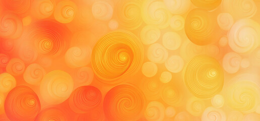 Poster - Vibrant orange and yellow swirls on a grainy textured background